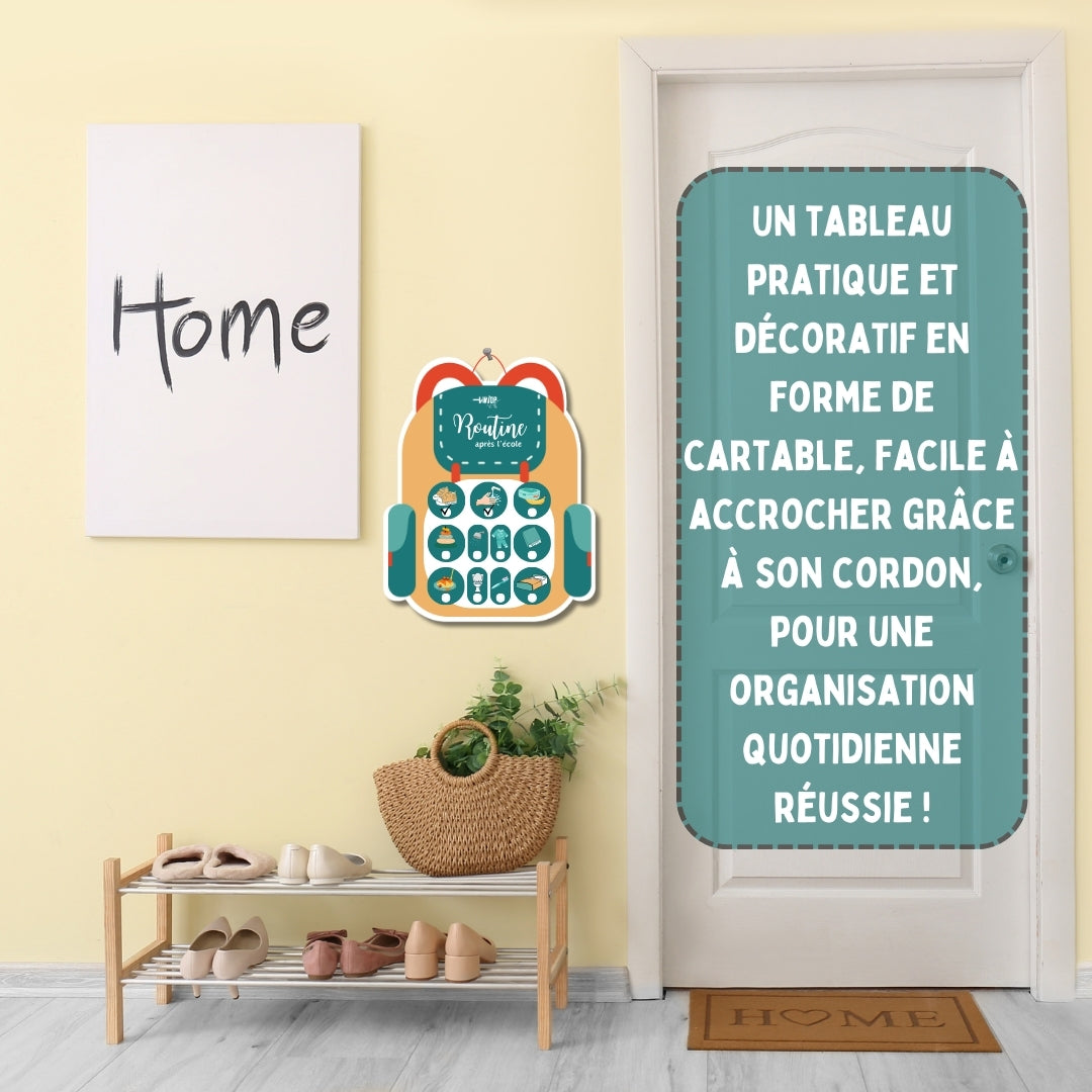 TINIOP®-Tableau de Routine Enfant après l'école – Rentrée Maternelle ou École