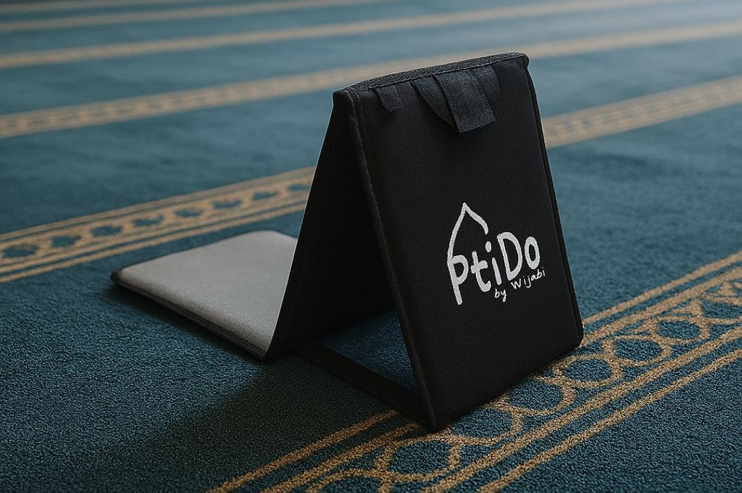 PtiDo : le mini tapis de prière pliable avec dossier qui révolutionne le confort des musulmans