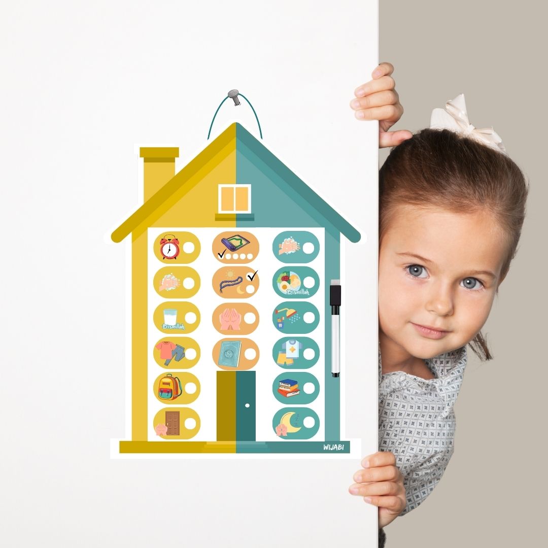 Le tableau de routine du petit Muslim