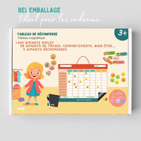 TINIOP®-Tableau de Récompense Magnétique pour Enfants avec plus de 300 Aimants