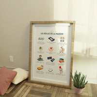 Affiche "Les règles de la maison" – A4 à imprimer (PDF)