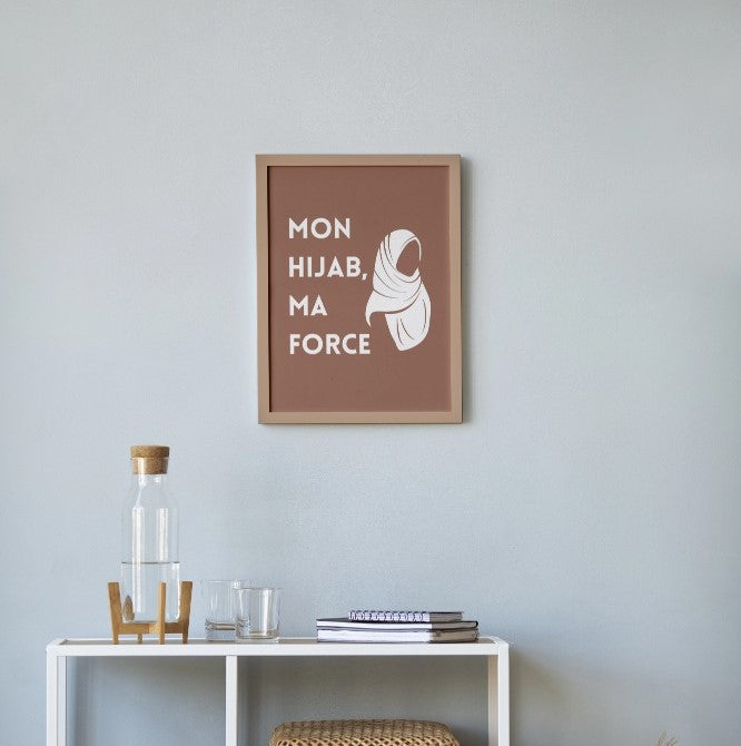 Mon hijab, ma force – Affiche à imprimer (PDF)