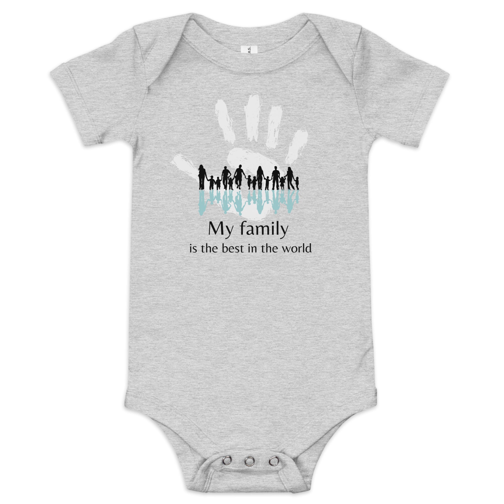 Bodys bébé à manches courtes « Ma famille »