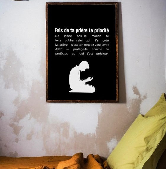 Fais de ta prière ta priorité – Affiche à imprimer (PDF)