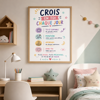 Crois en toi chaque jour – Affiche A4 à imprimer (PDF)