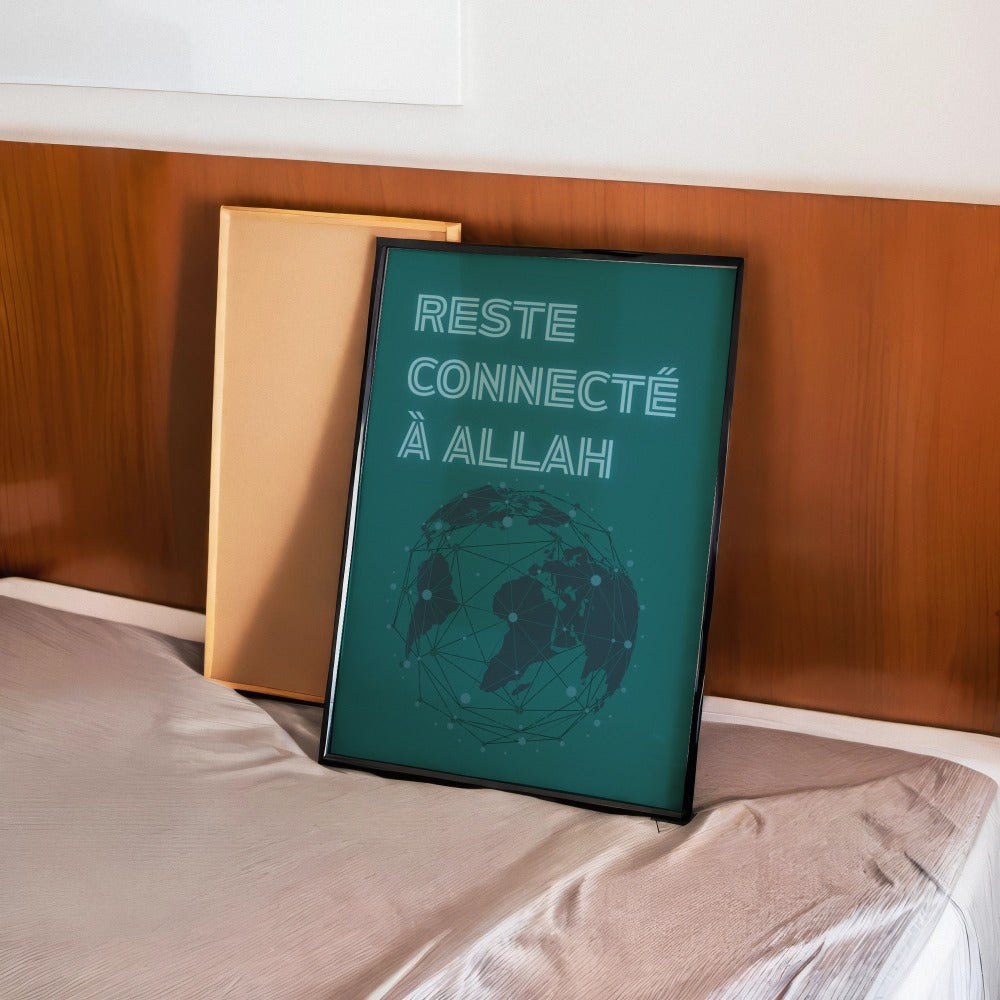 Reste connecté à Allah – Affiche à imprimer (PDF)